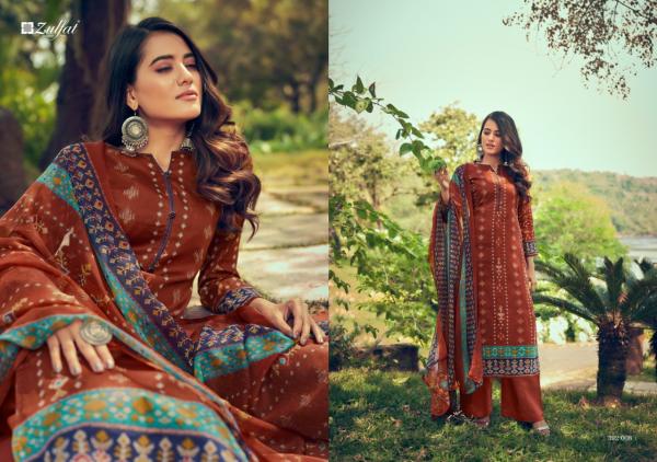 Zulfat Fashion Era Fancy Cotton Printed Dress Materials 